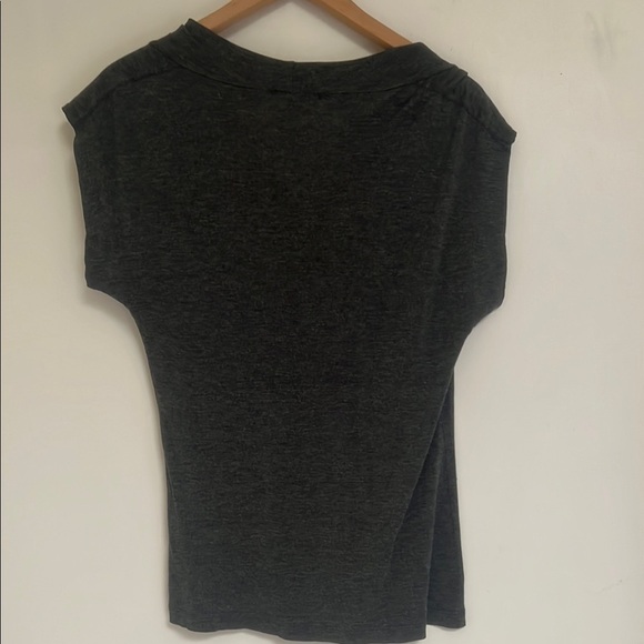 Romeo & Juliet Couture Charcol Grey Vintage Y2K Cowl Neck T-Shirt M - Picture 4 of 5